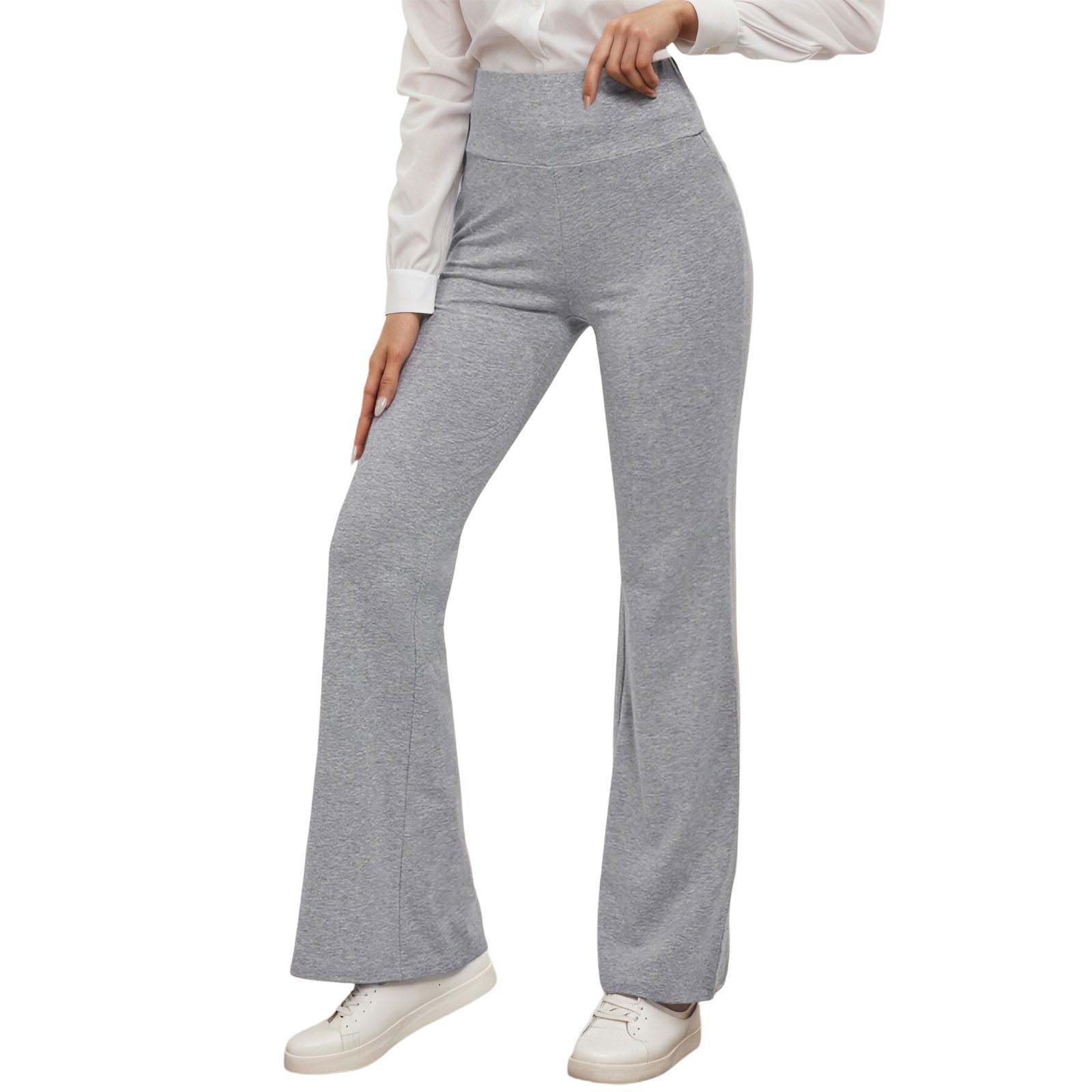 thumbnail image 1 of Pantalones de yoga acampanados para mujer con bolsillo trasero: cintura alta, moldean la silueta, tejido elástico para hacer ejercicio y llevar a diario, 1 of 5